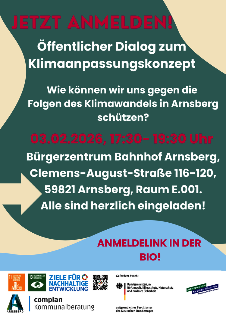 Plakat: Stadt Arnsberg | Referat für nachhaltige Entwicklung