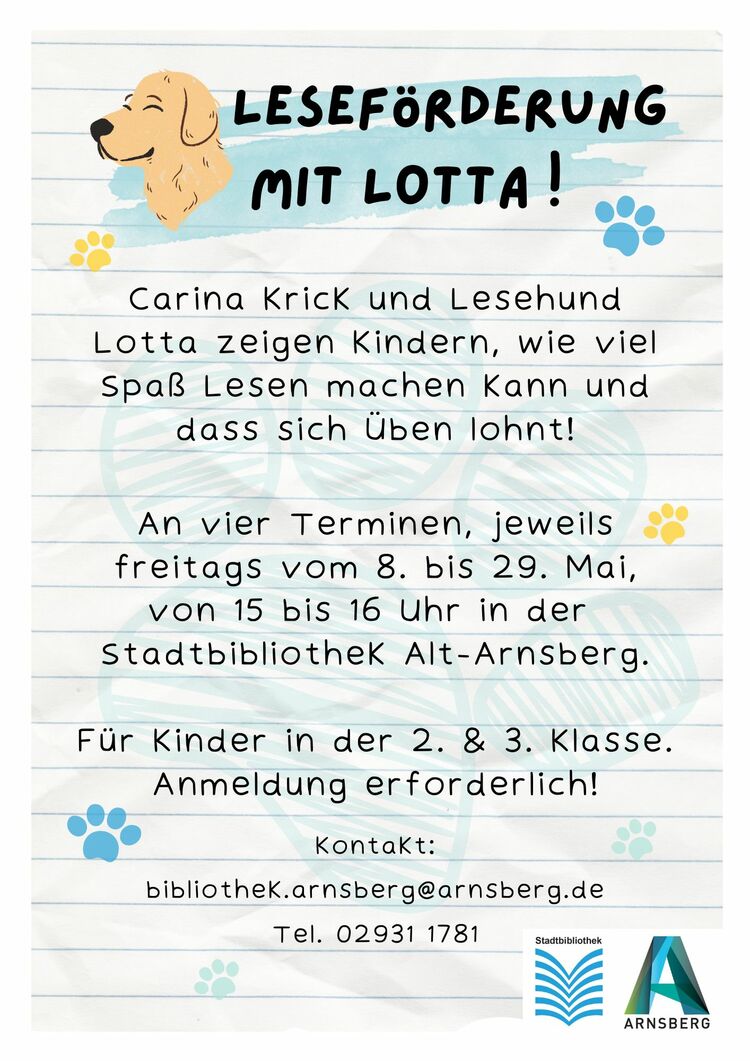 Leseförderung mit Lotta | Bild: Stadtbibliothek Arnsberg