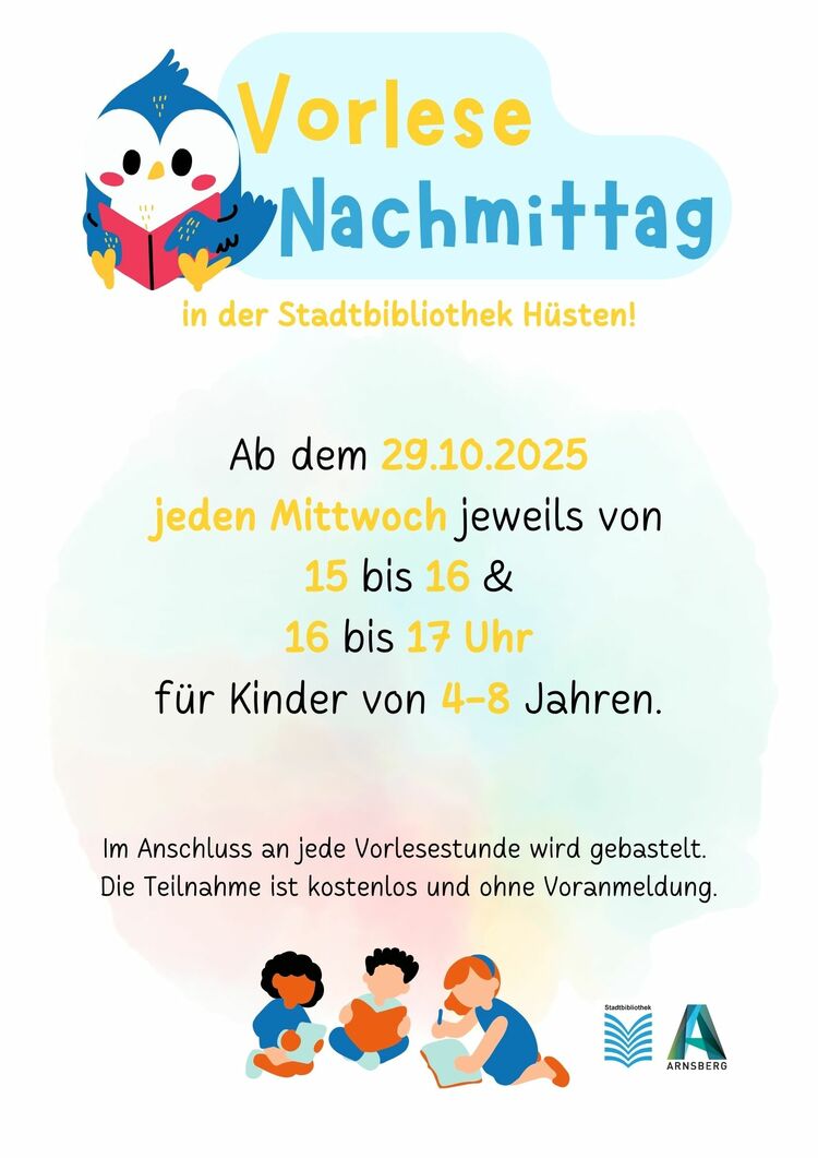 Vorlesenachmittag Hüsten | Bild: Stadtbibliothek Arnsberg