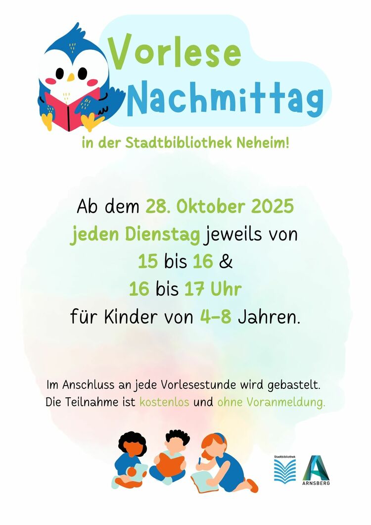 Vorlesenachmittag | Bild: Stadtbibliothek Arnsberg